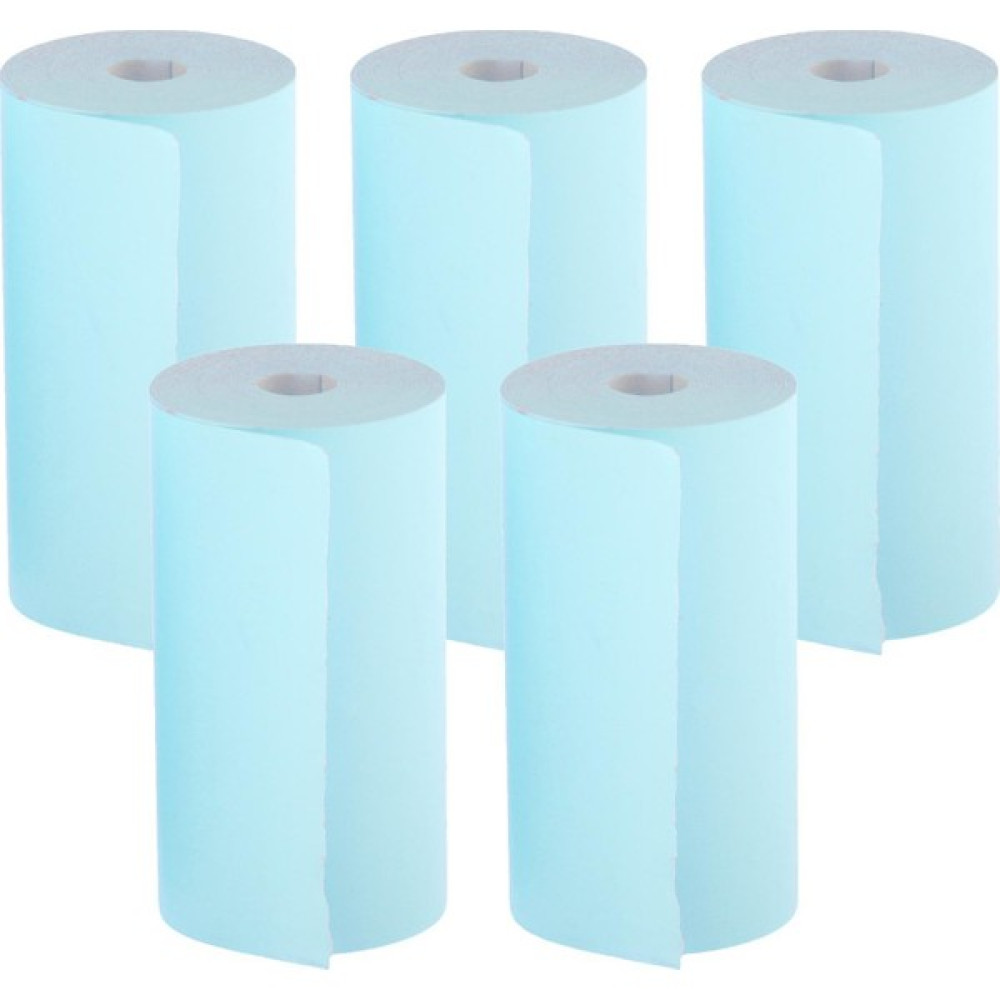 Yeajion 5 Adet Renkli Baskı Kağıt Rulo Termal Yazıcı Taşınabilir 57X30MM Mavi (Yurt Dışından) Yazıcılar Fiyatı