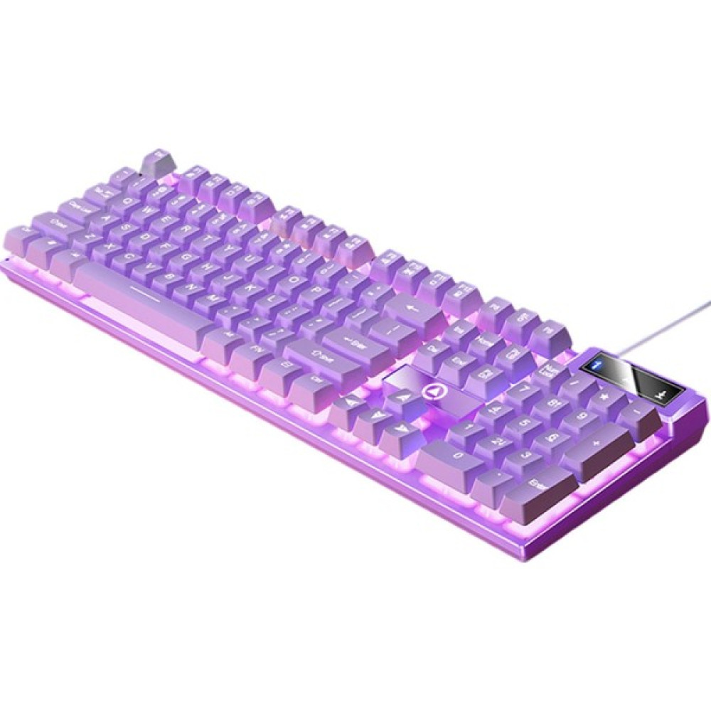 Yeajion Mekanik Oyun Klavyesi USB LED Aydınlatma Oyun Ofisi (Yurt Dışından) - Mor Oyuncu Klavyesi Fiyatı