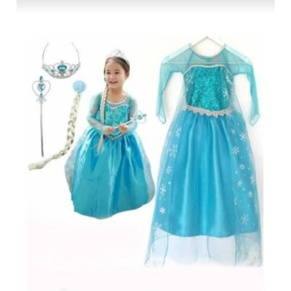 Yediel Buğra Elsa Kostüm Frozen - Açık Mavi - 7 Yaş Oyuncak Fiyatı