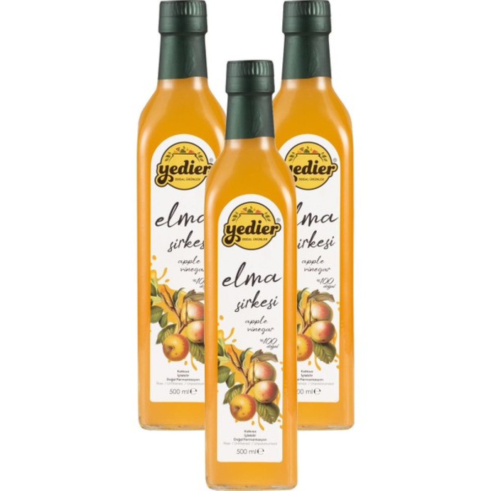Yedier Elma Sirkesi 3 x 500 ml Sos Fiyatı