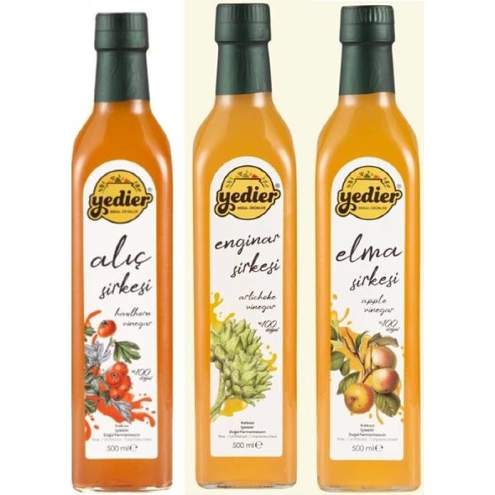 Yedier Elma+Alıç+Enginar 500 ml - 3'lü Paket Sos Fiyatı