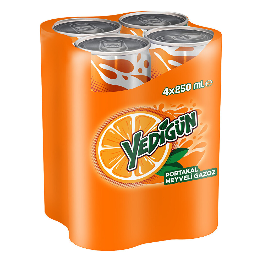 Yedigün Portakal 4x25 Cl Gazlı İçecek Fiyatı