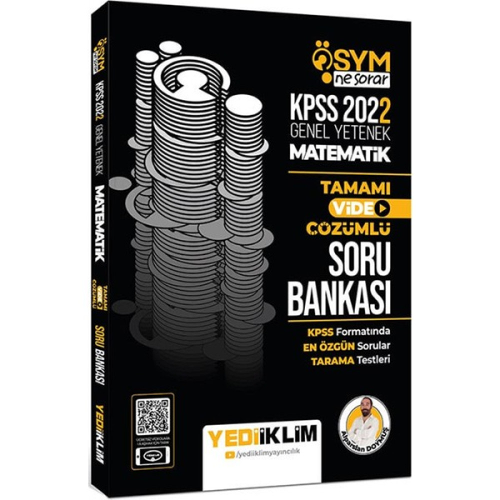 Yediiklim 2022 Kpss Genel Yetenek Ösym Ne Sorar Matematik Tamamı Video Çözümlü Soru Bankası KPSS Fiyatı