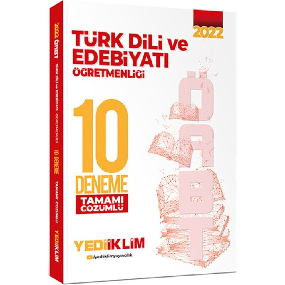 Yediiklim Yayınları 2022 Öabt Türk Dili ve Edebiyatı Öğretmenliği Tamamı Çözümlü 10 Deneme KPSS Fiyatı