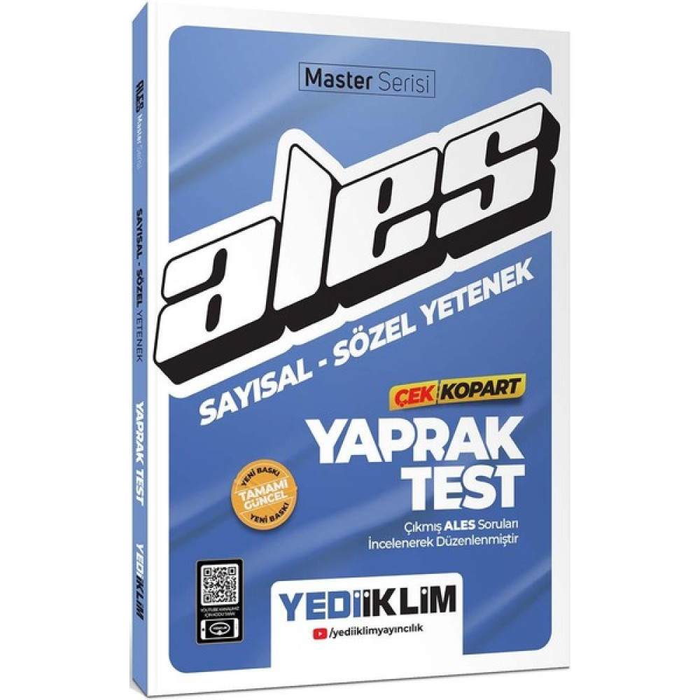 Yediiklim Yayınları 2024 ALES Sayısal Sözel Yetenek Çek Kopart Yaprak Test ALES Fiyatı