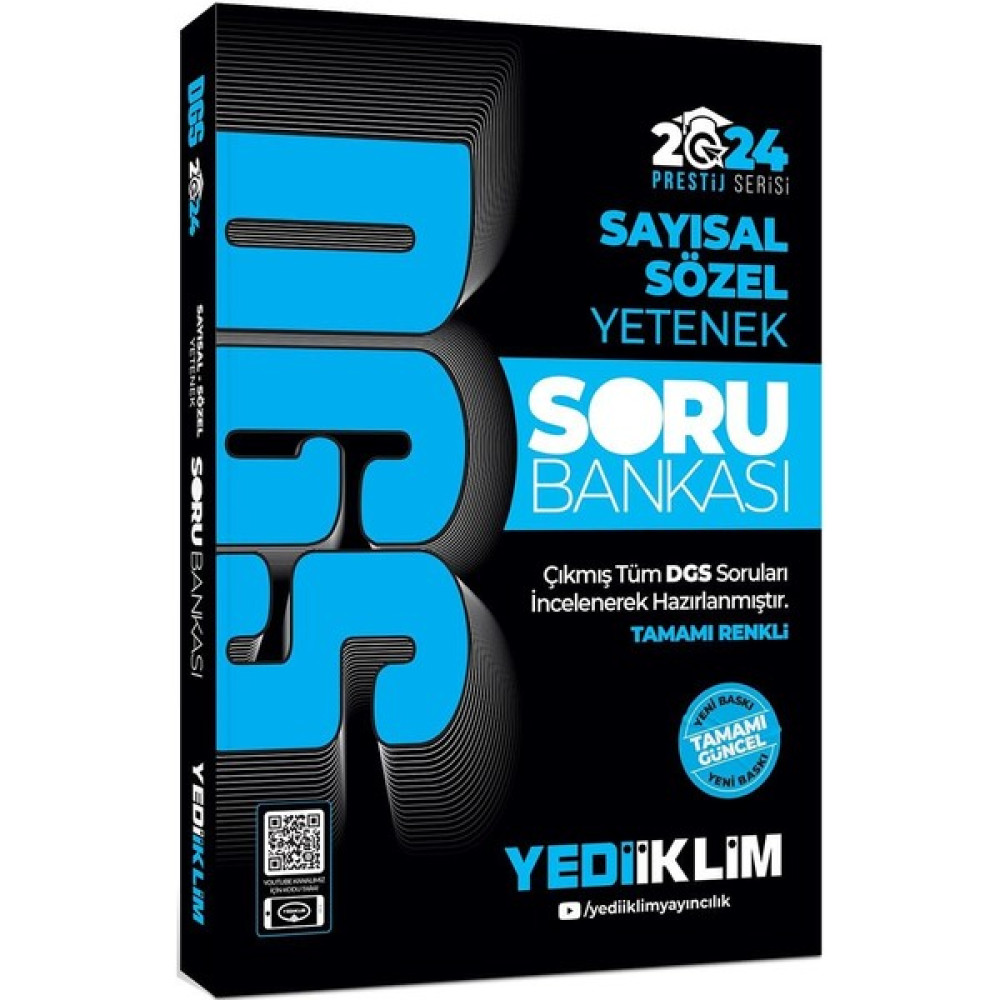 Yediiklim Yayınları 2024 Dgs Sayısal-Sözel Yetenek Soru Bankası DGS Fiyatı