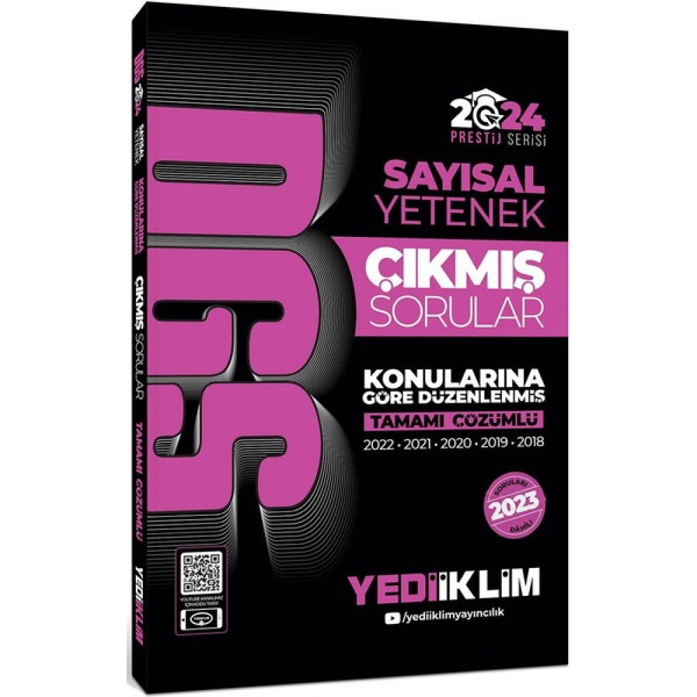 Yediiklim Yayınları 2024 Dgs Sayısal Yetenek Konularına Göre Tamamı Çözümlü Çıkmış Sorular DGS Fiyatı