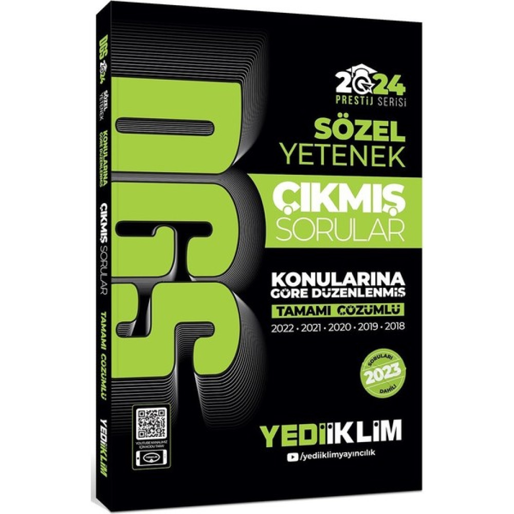 Yediiklim Yayınları 2024 Dgs Sözel Yetenek Tamamı Çözümlü Konularına Göre Çıkmış Sorular DGS Fiyatı