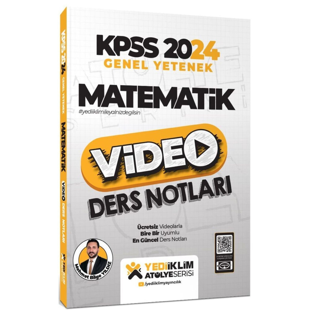 Yediiklim Yayınları 2024 Kpss Atölye Serisi Matematik Video Ders Notları - Mehmet Bilge Yıldız Ders Sınav Kitapları Fiyatı