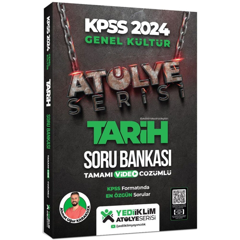 Yediiklim Yayınları 2024 Kpss Atölye Serisi Tarih Tamamı Video Çözümlü Soru Bankası Ders Sınav Kitapları Fiyatı