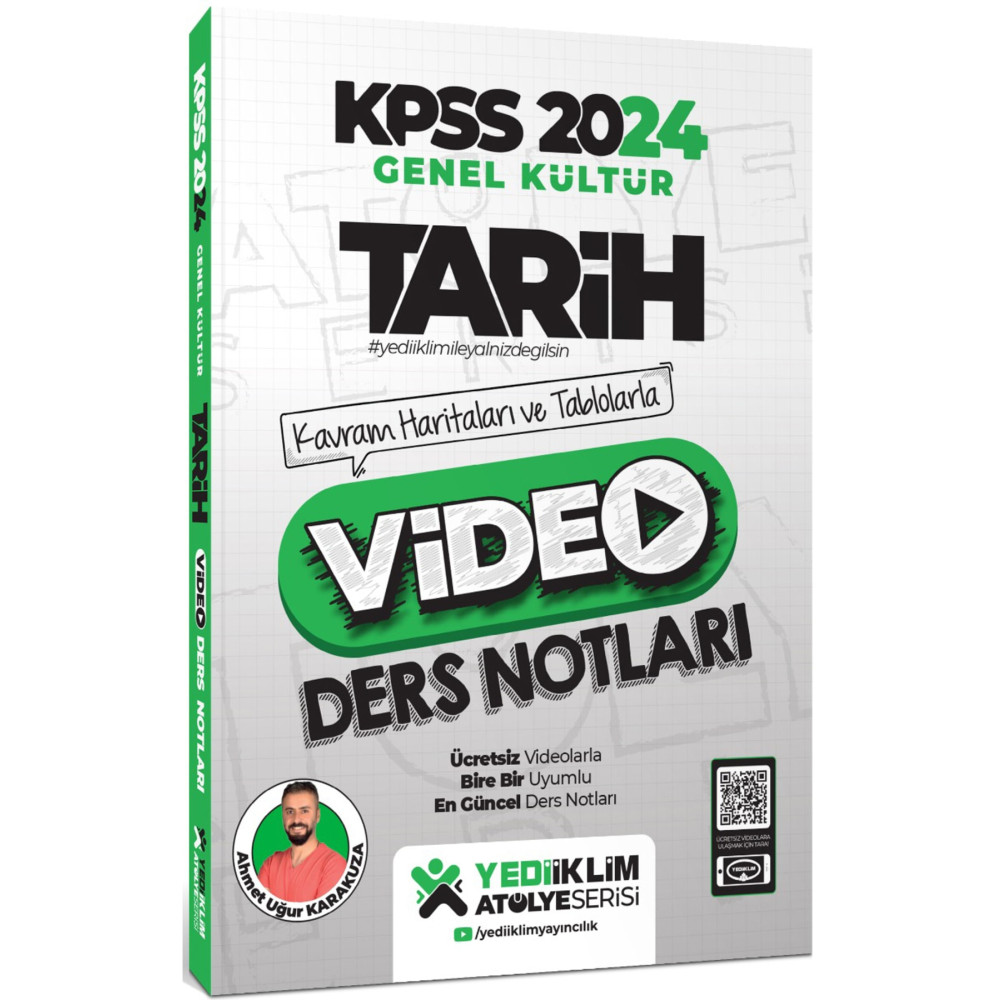 Yediiklim Yayınları 2024 Kpss Atölye Serisi Tarih Video Ders Notları Ders Sınav Kitapları Fiyatı