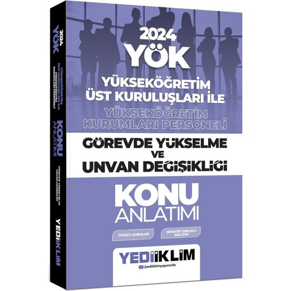 Yediiklim Yayınları 2024 YÖK Görevde Yükselme ve Unvan Değişikliği Konu Anlatımı Görevde Yükselme Sınavları Kitapları Fiyatı