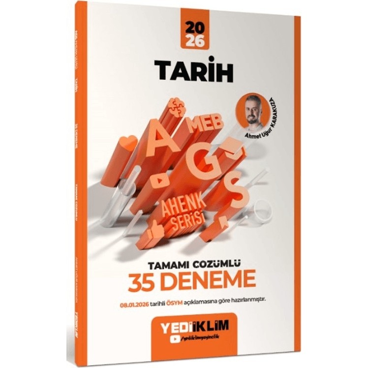 Yediiklim Yayınları 2026 Meb-Ags Ahenk Tarih Tamamı Çözümlü 35 Deneme Görevde Yükselme Sınavları Kitapları Fiyatı