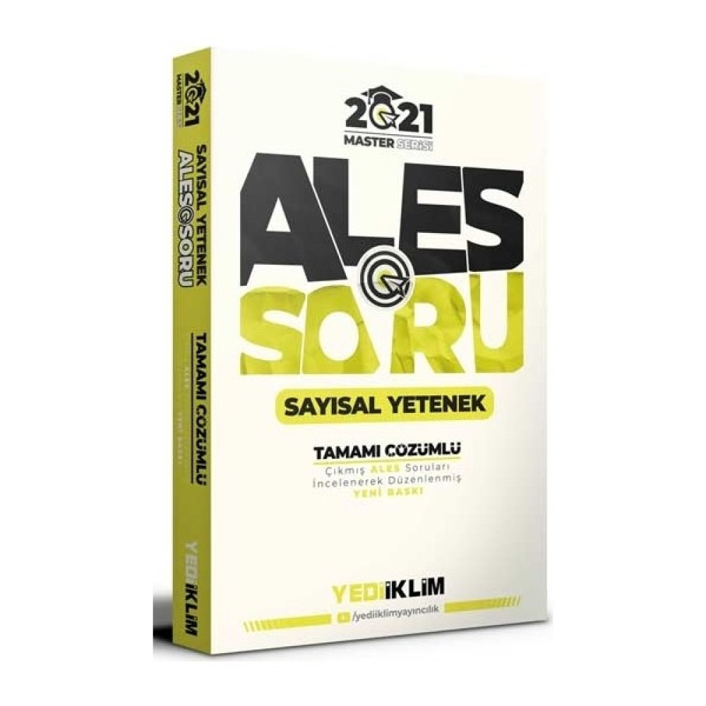 Yediiklim Yayınları Ales Master Serisi Sayısal Yetenek Tamamı Çözümlü Soru Bankası ALES Fiyatı