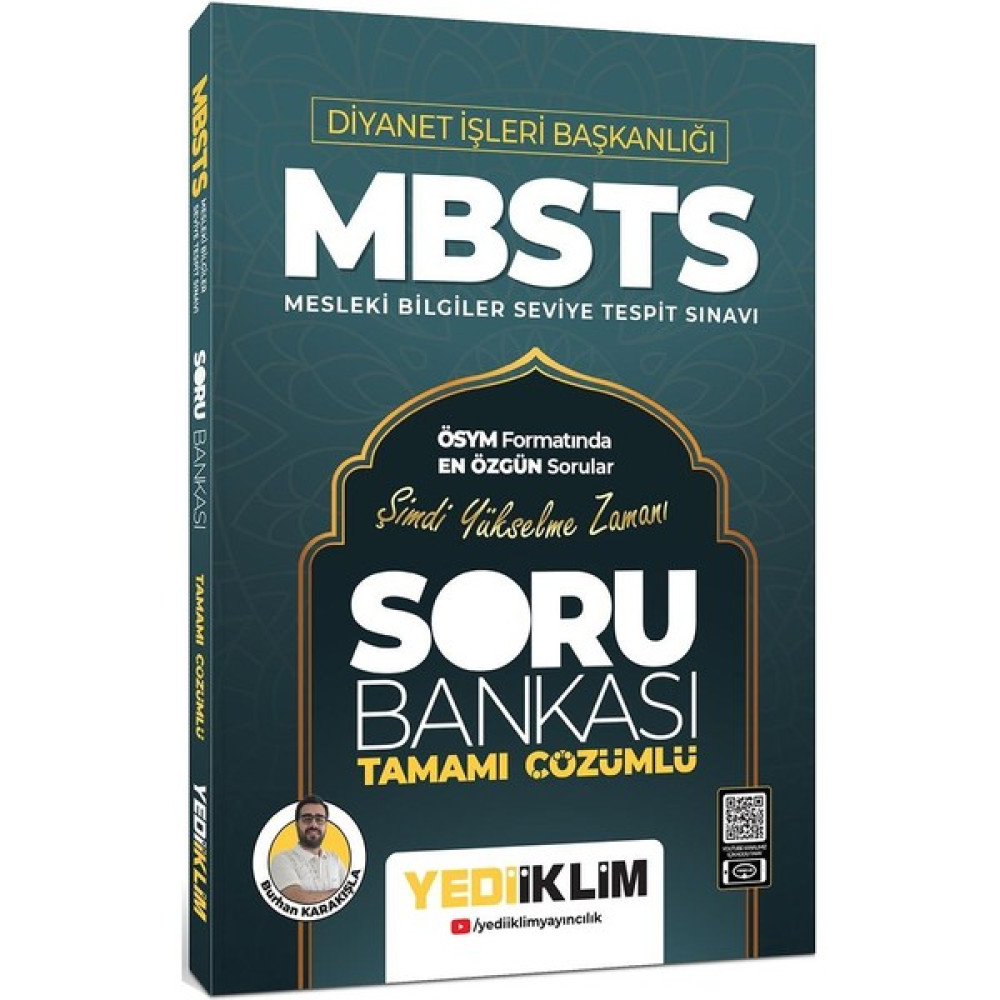 Yediiklim Yayınları Diyanet İşleri Başkanlığı MBSTS Tamamı Çözümlü Soru Bankası Görevde Yükselme Sınavları Kitapları Fiyatı