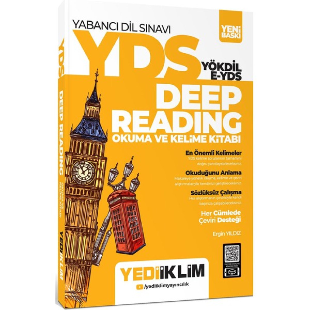 Yediiklim Yayınları Yds Yökdil Deep Reading Okuma ve Kelime Kitabı YDS Fiyatı