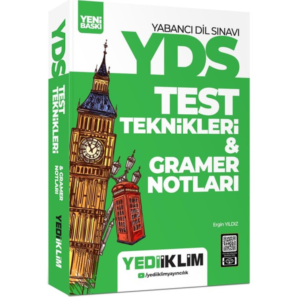 Yediiklim Yayınları Yds Yökdil Test Teknikleri ve Gramer Notları YDS Fiyatı