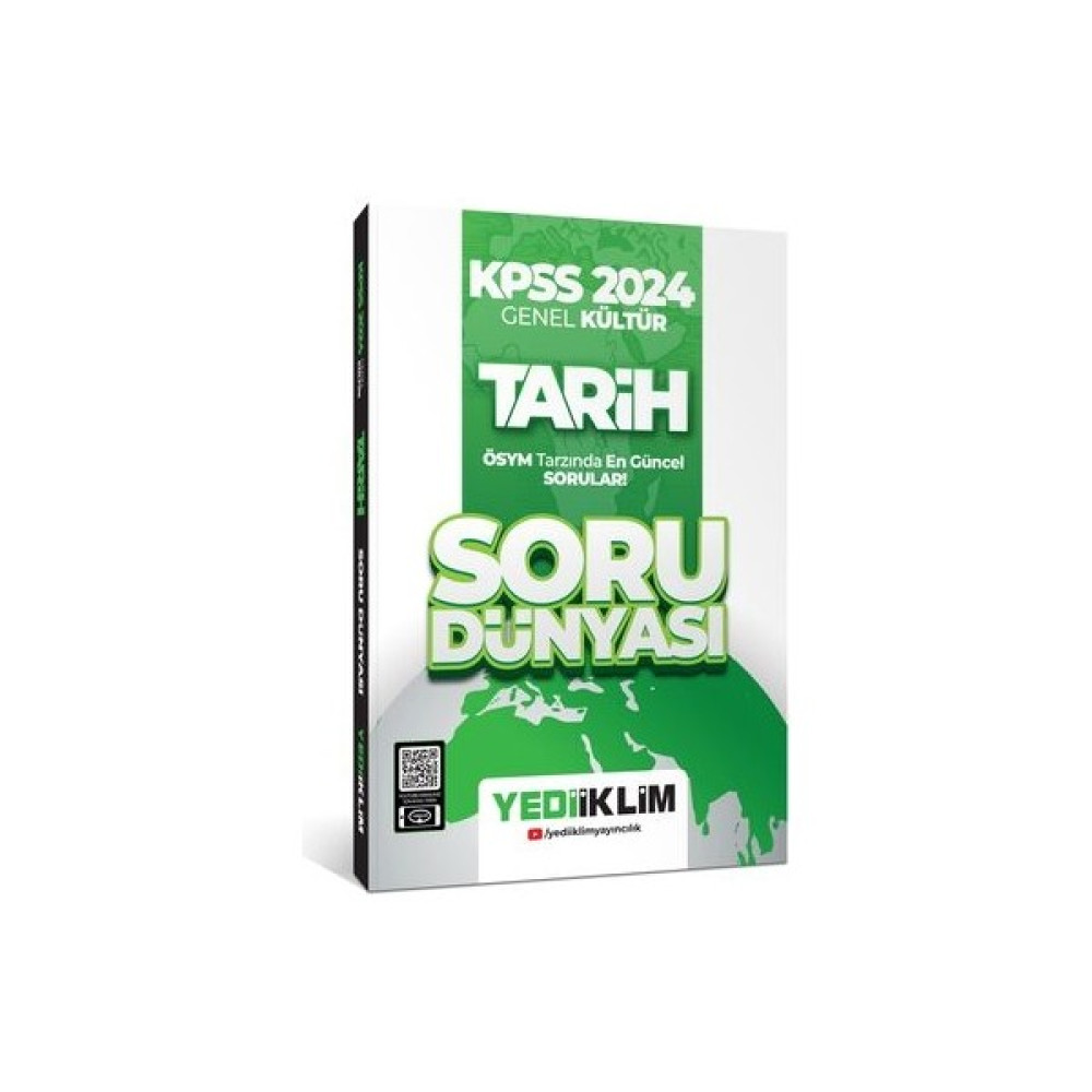 Yediiklim Yayınları Yediiklim yayınları Kpss 2024  Genel Kültür Tarih Soru Dünyası Kaynak Kitapları Fiyatı