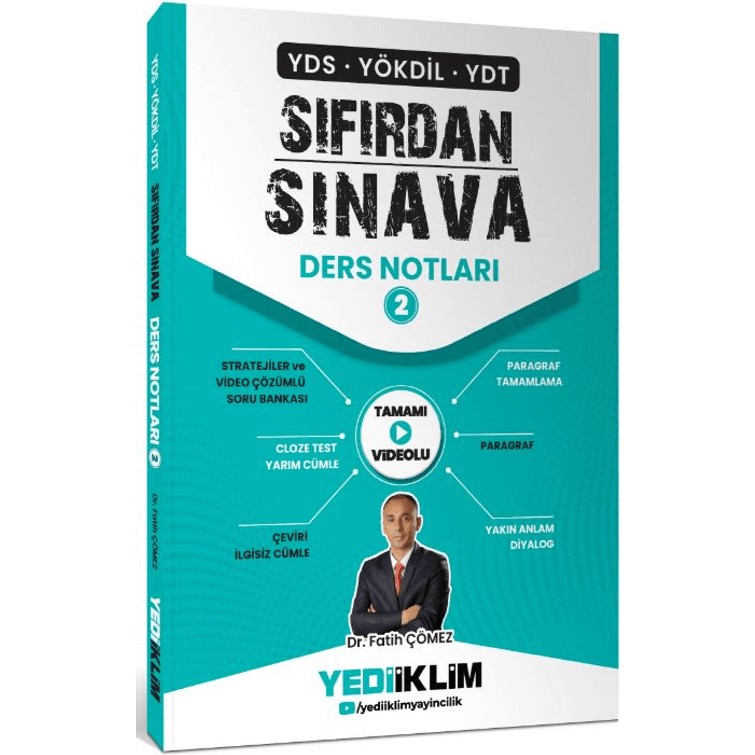 Yediiklim Yayınları Yediiklim YDS YÖKDİL YDT Sıfırdan Sınava Ders Notları 2. Kitap - YDS Fiyatı