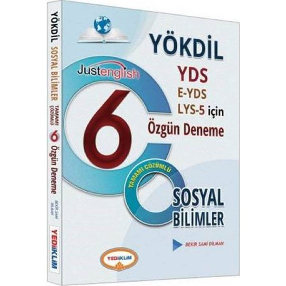 Yediiklim Yayınları YÖKDİL Sosyal Bilimleri Tamamı Çözümlü 6 Özgün Deneme YDS Fiyatı