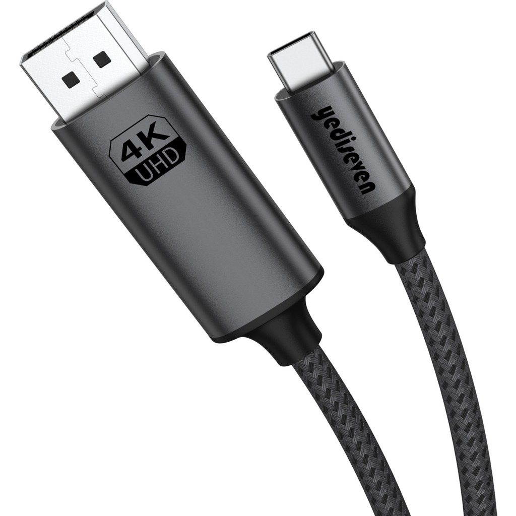 Yediseven Type C To Displayport 1.4 Görüntü Aktarma Kablosu Thunderbolt Uyumlu 4K@60Hz 2 Metre - 2 m Bilgisayar Çevirici ve Adaptörü Fiyatı