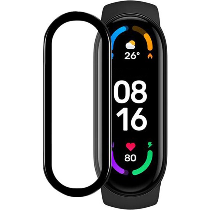 Yediseven Xiaomi Mi Band 5 Ekran Koruyucu 3D Kavisli Full Kaplama Pmma - Siyah Cep Telefonu Ekran Koruyucusu Fiyatı