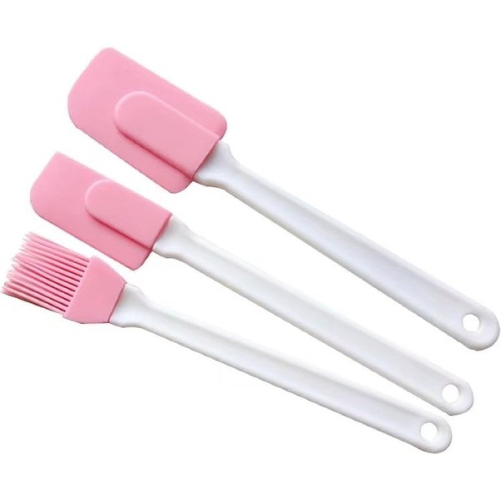 YeDuo 3 Adet/takım Silikon Pişirme Aracı Set Spatula Fırçası Taşınabilir Barbekü Aracı Pembe Pasta Kazıyıcı Kolay Kaldırma Plastik Saplı Aletler (Y... Mutfak Gereçleri Fiyatı