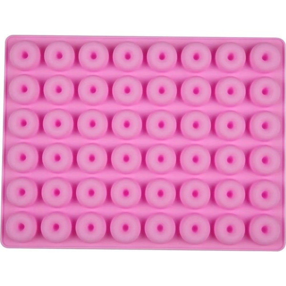 YeDuo Mini Donut Pan Kalıp 48 Kavite Küçük Silikon Donut Kalıp Muffin Pişirme Tepsisi Kalıpları Donut Kek Bisküvi Simit Yapmak (Yurt Dışından) - Pembe Kek Kalıpları Fiyatı