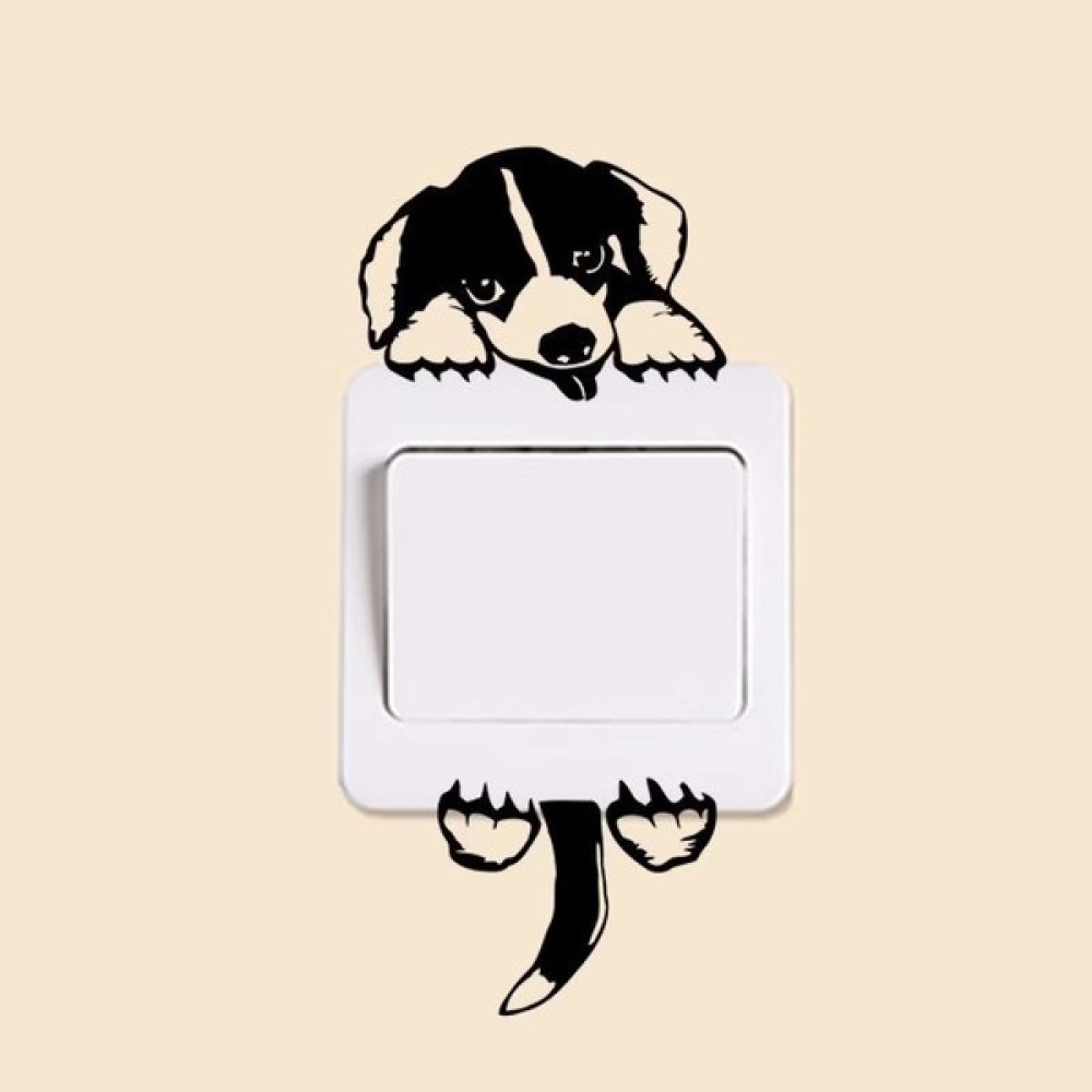 YeDuo Sevimli Köpekler Anahtarı Paneli Çıkartmalar Ev Dekorasyon Diy Karikatür Köpek Hayvanlar 3D Vinil Duvar Sanatı Çocuk Odası Duvar Çıkartmaları... Sticker Fiyatı