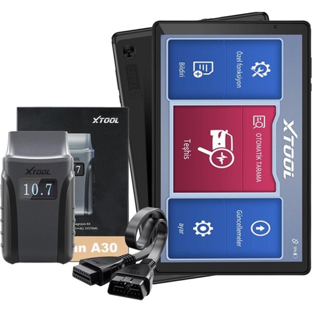 Yek Xtool A30 Türkçe Oto Arıza Tespit Cihazı 10.1 Inch Vorcom S Tab7 3 GB Ram ve 64 GB Kapasite Oto El Aletleri Fiyatı