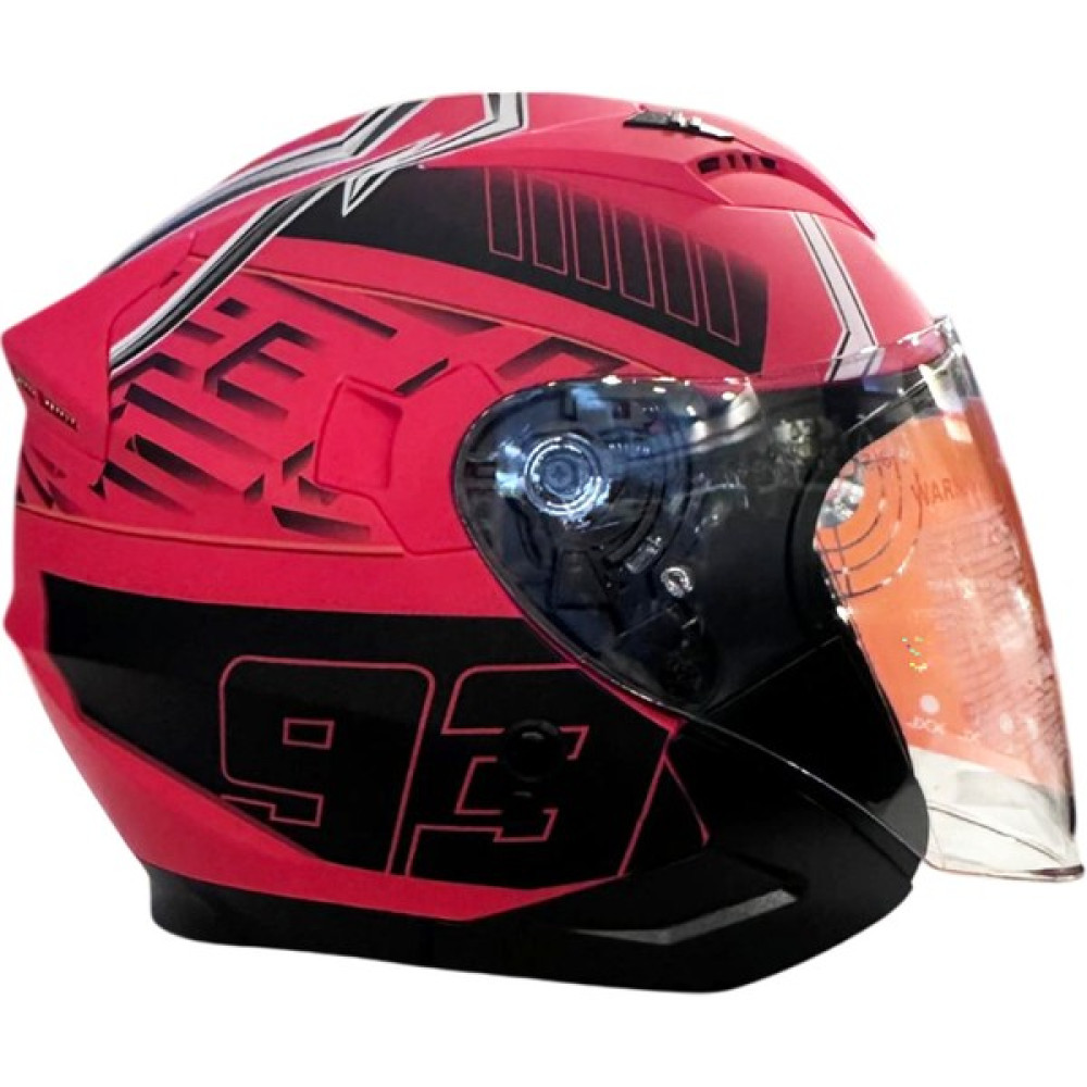 Yema 627 Matt Red 93 Güneş Vizörlü Yarım Motosiklet Kaskı - XL Oto Boyaları Fiyatı