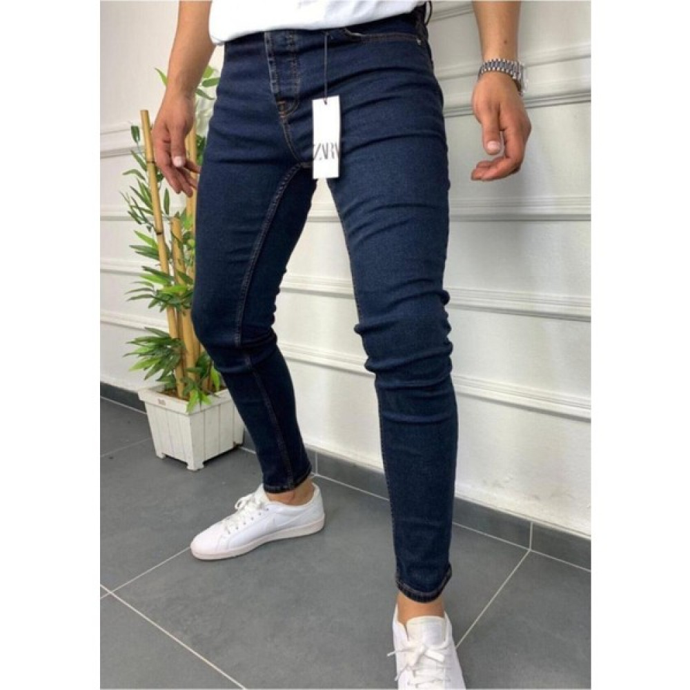 Yen Erkek Lacivert Skinny Fit Jeans Pantolon Likralı Bilek Kalıp Kot Erkek Jeans / Kot Pantolon Fiyatı