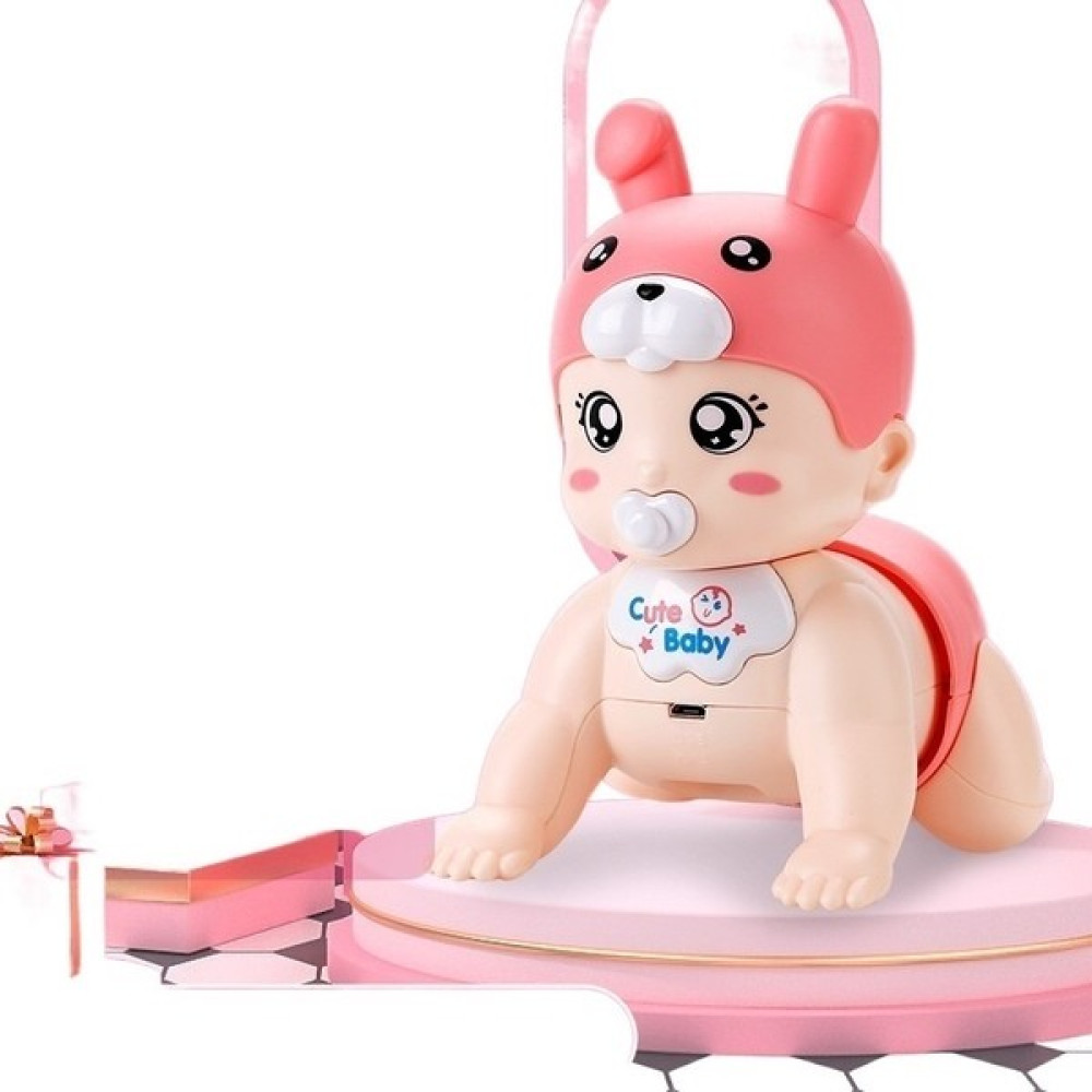 Yeni Doğan Bebek Oyuncak Elektrikli Şarkı Söyleyen Emekleyen Bebek (Yurt Dışından) - Pembe Bebek Oyuncakları Fiyatı