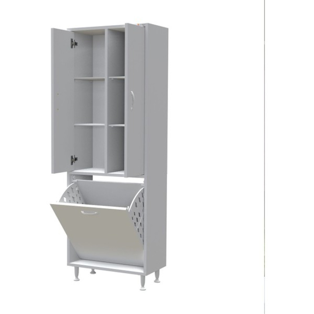 Yeni Inci 57X165 cm Üç Kapaklı Çok Amaçlı Kirli Çamaşır Sepetli Banyo Dolabı Banyo Dolabı / Mobilyası Fiyatı