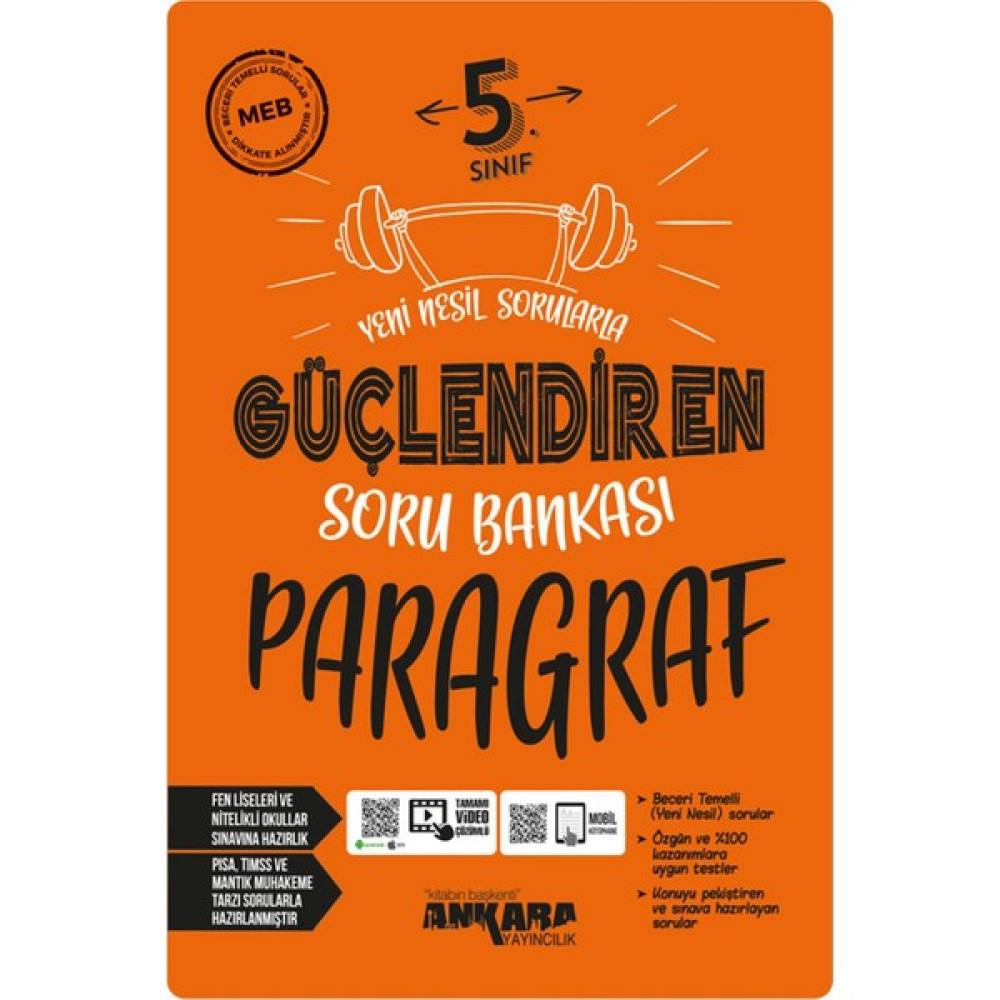 Yeni Müf. 5.sınıf Paragraf Yeni Nesil Sorularla Güçlendiren Soru Bankası Matematik Fiyatı