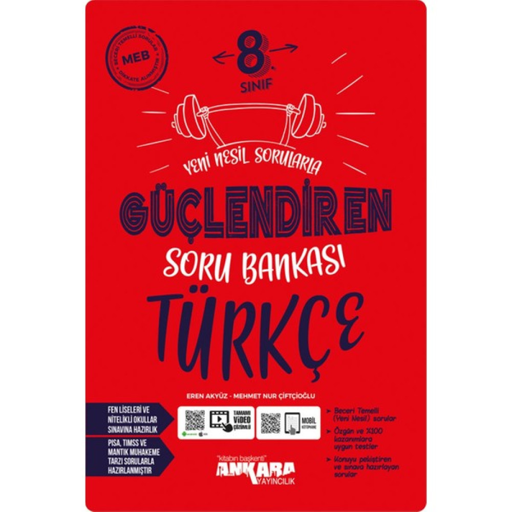 Yeni Müf. 8.sınıf Türkçe Yeni Nesil Sorularla Güçlendiren Soru Bankası Türkçe Fiyatı