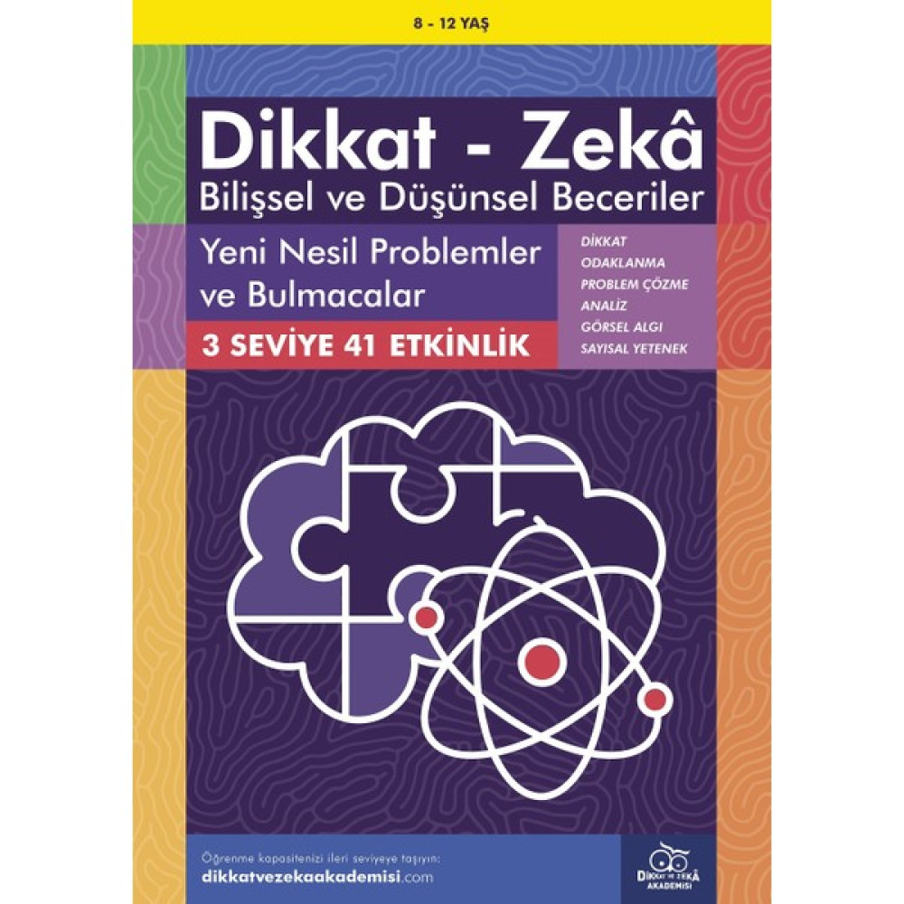 Yeni Nesil Problemler ve Bulmacalar (8 - 12 Yaş, 41 Etkinlik) / Dikkat – Zekâ & Bilişsel ve Düşünsel Beceriler - Lynn Adams Zihinsel Gelişim Kitapları Fiyatı
