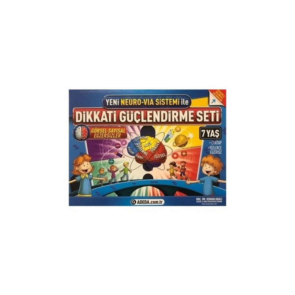 Yeni Neuro-Via Sistemi ile Dikkati Güçlendirme Seti 7 Yaş (3 Kitap) Zeka Geliştirici Kitaplar Fiyatı