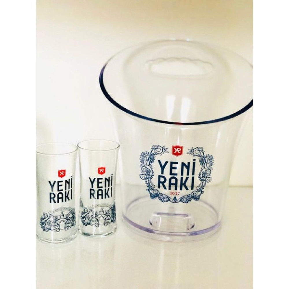 Yeni Rakı Şişe Kova + 2 Adet Bardak Oto Boyaları Fiyatı