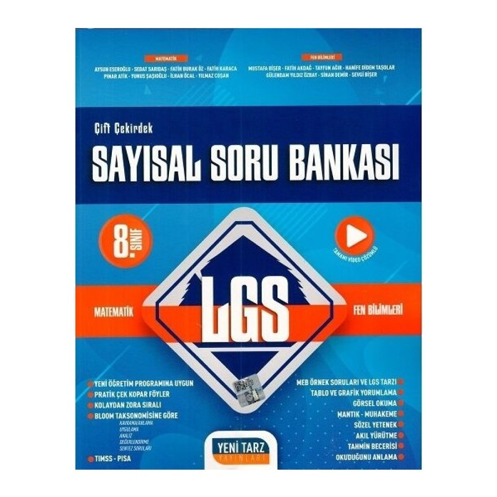 Yeni Tarz 8. Sınıf Lgs Sayısal Soru Bankası Ders Sınav Kitapları Fiyatı