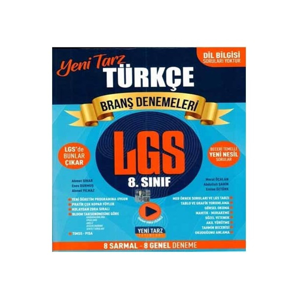 Yeni Tarz 8. Sınıf LGS Türkçe Branş Denemeleri Kaynak Kitapları Fiyatı