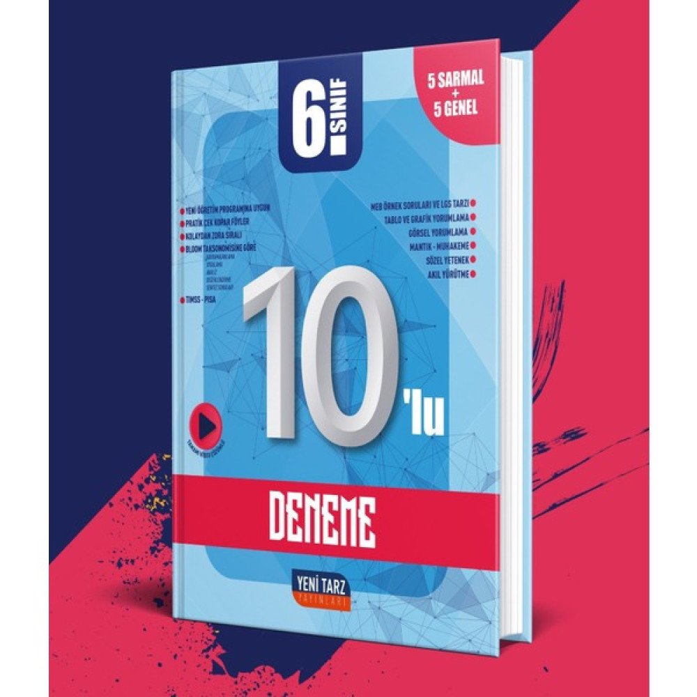 Yeni Tarz Yayınları 6. Sınıf 10 Lu Deneme 2022 Kaynak Kitapları Fiyatı