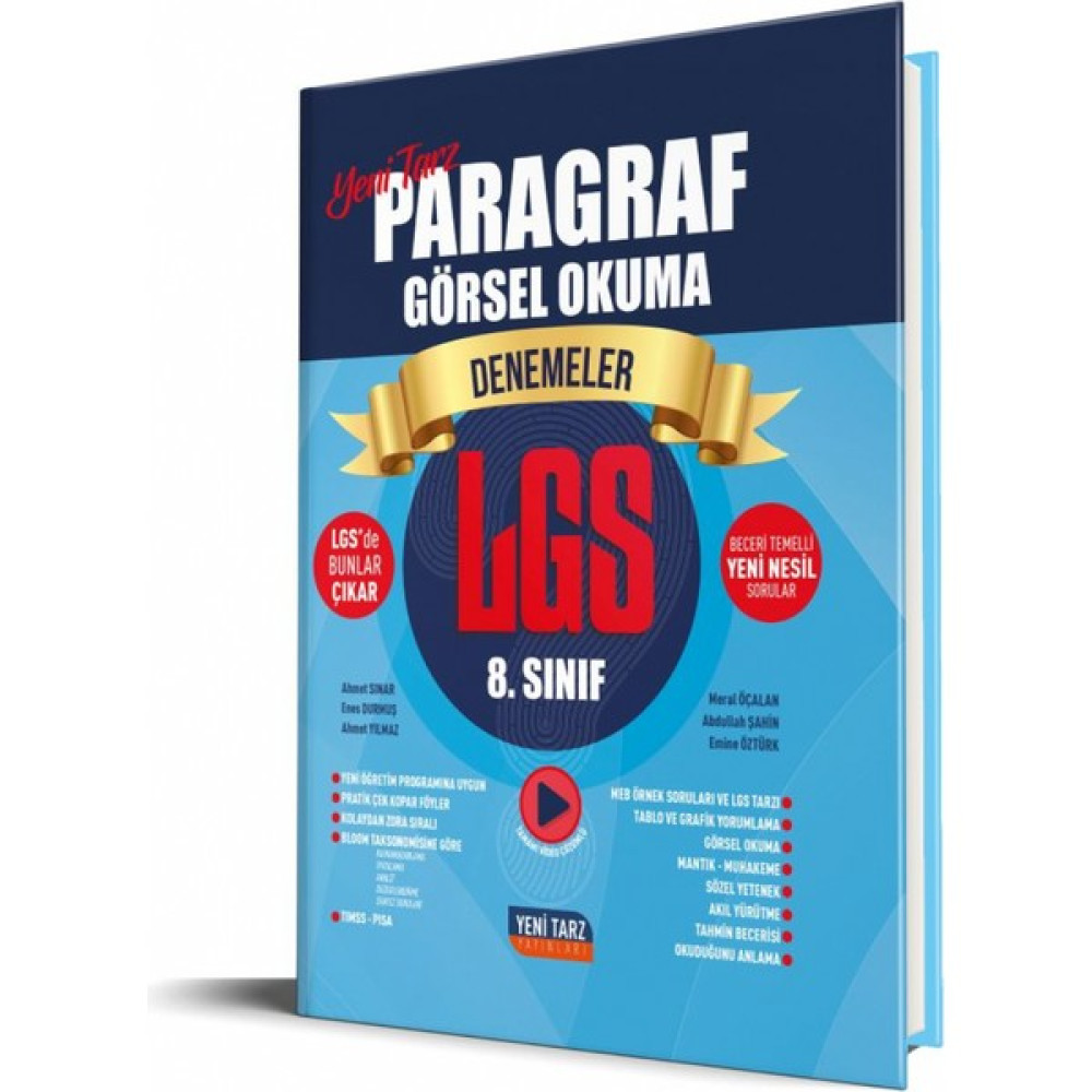 Yeni Tarz Yayınları 8. Sınıf LGS Paragraf Görsel Okuma Branş Deneme Türkçe Fiyatı