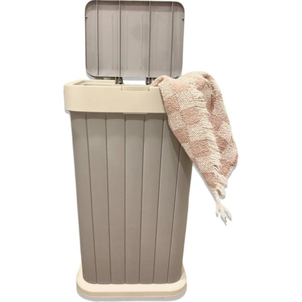 Yeniay Tedarik Dokunmatik Açılır Çöp Kovası & Kirli Sepeti 40 Lt Gri Beyaz 40LT1 - Gri - Beyaz - ürün ölçüleri:27,3 CM * 36,1 CM * 58,1 CM Sepet Fiyatı