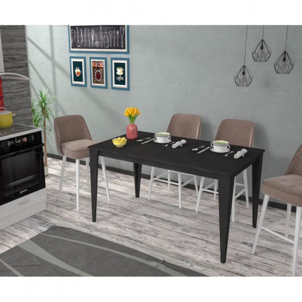 Yenice 130X70 Mutfak Masasi Siyah Mutfak Dolabı / Mobilyası Fiyatı