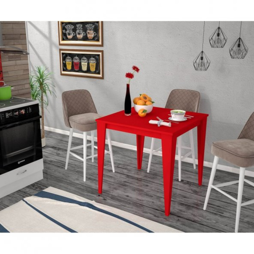 Yenice 70X70 Mutfak Masasi Kirmizi Mutfak Dolabı / Mobilyası Fiyatı