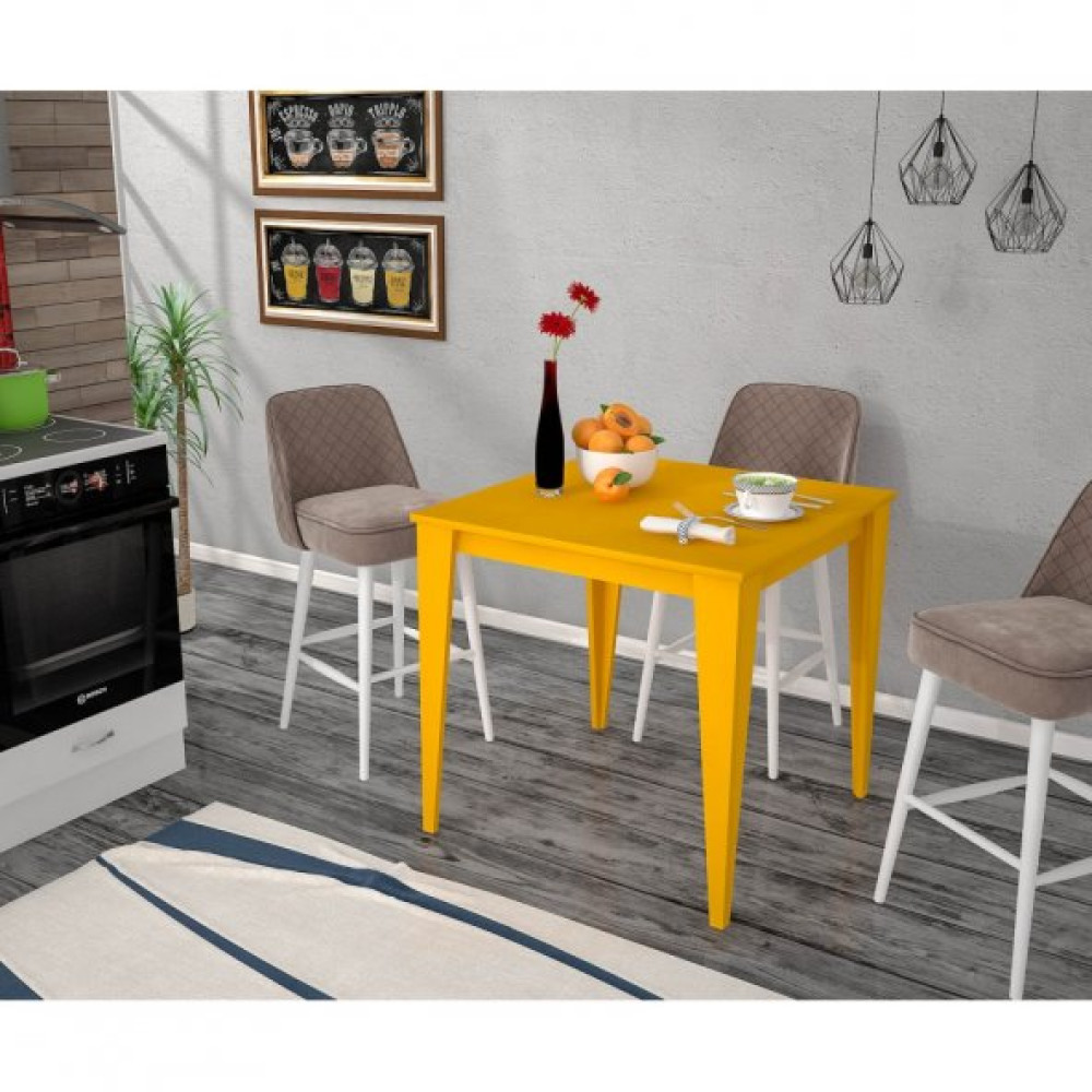 Yenice 70X70 Mutfak Masasi Sari Mutfak Dolabı / Mobilyası Fiyatı