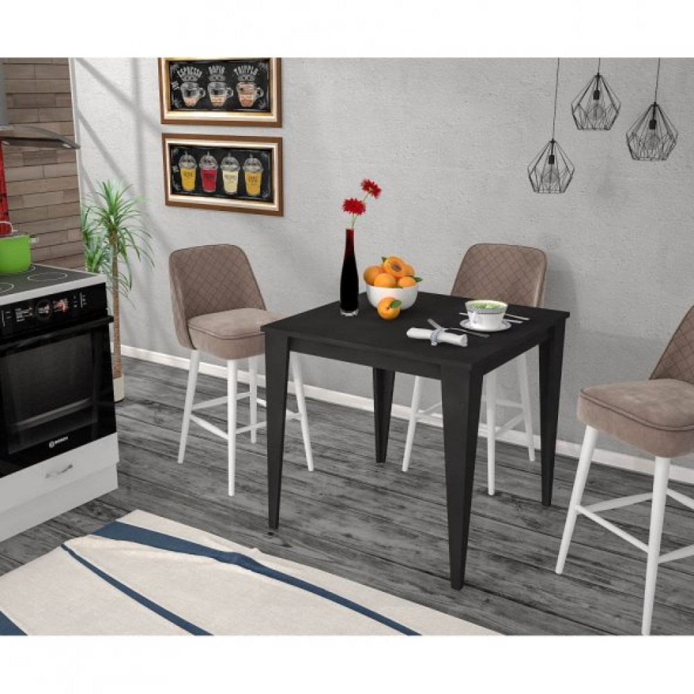 Yenice 70X70 Mutfak Masasi Siyah Mutfak Dolabı / Mobilyası Fiyatı