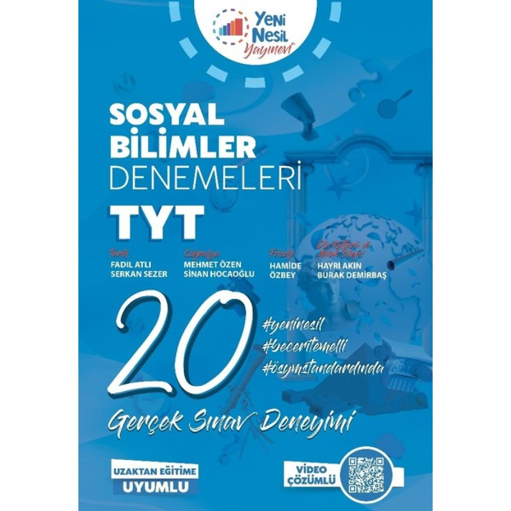 Yeninesil Yayınevi TYT Sosyal Bilimler 20 Deneme Sınavı Sosyal Bilgiler Fiyatı