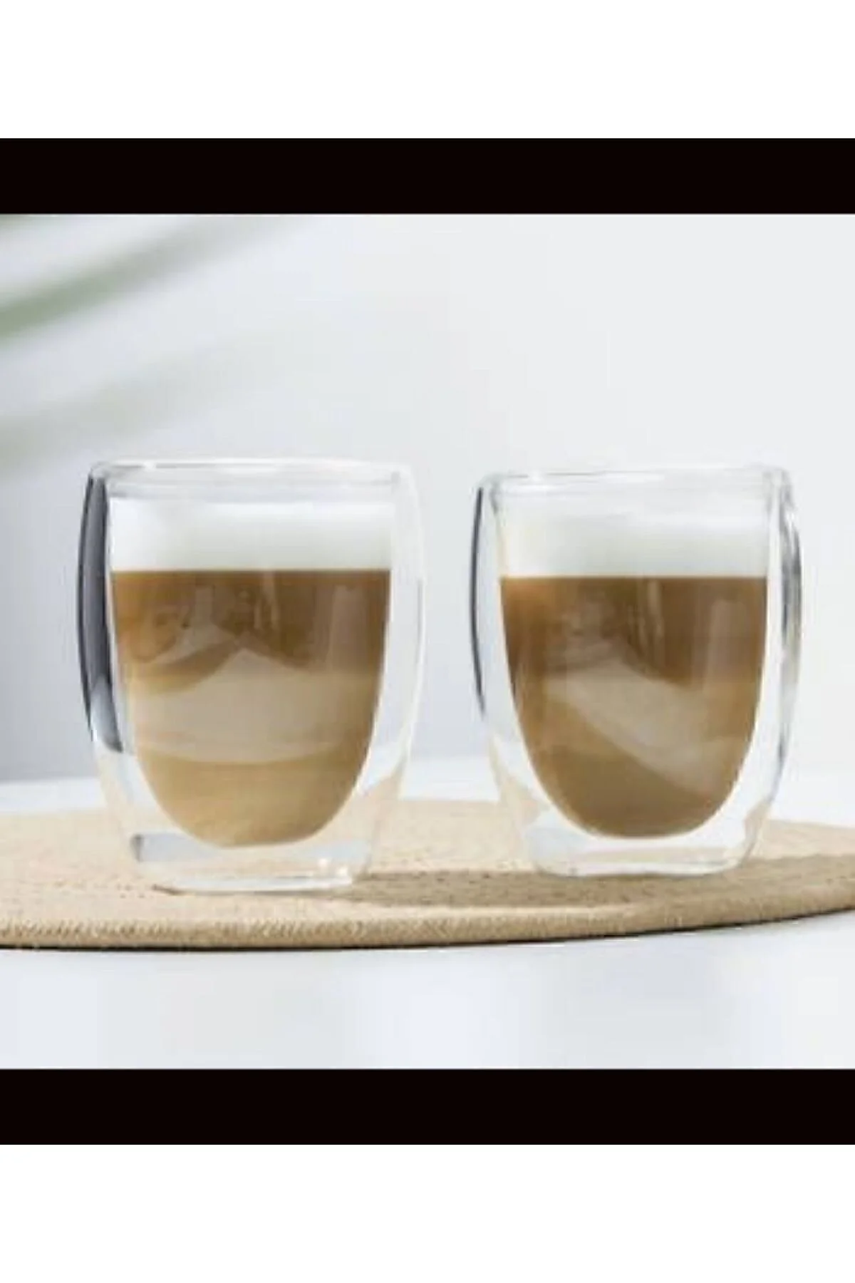 YeniTasarım Çift Cidarlı Bardak 300 ml 2 Adet" Fincan / Bardak / Kahve Takımı Fiyatı